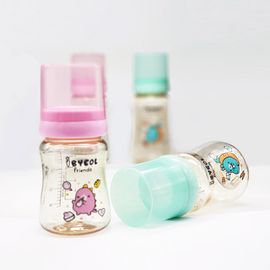 [I-BYEOL Friends] 200ml PPSU, Feeding bottle (No Nipple), Juju-Pink _ Anti Colic Baby Bottles, Bottle-Feeding _ Made in KOREA
